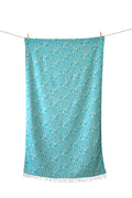 BEACH TOWEL FISH TURQUOISE