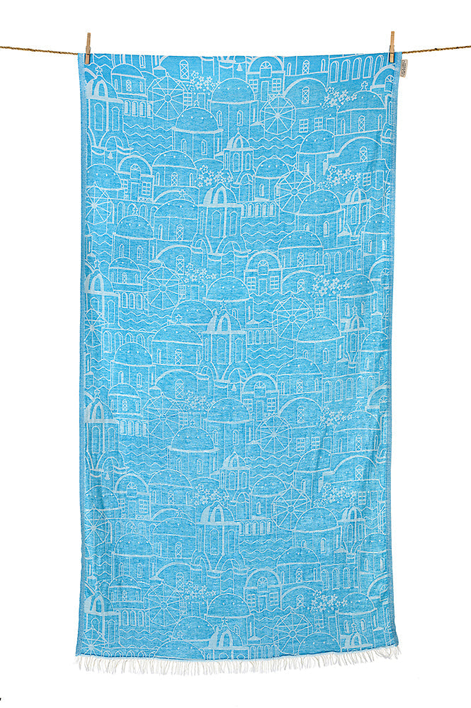 BEACH TOWEL EKKLISIA TURQUOISE