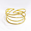 Χειροποίητο Επιχρυσωμένο Βραχιόλι Bangle "Blending" - Gold