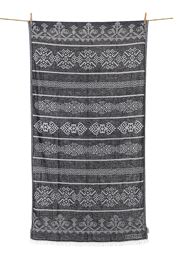 BEACH TOWEL SARAKINIKO BLACK