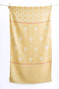 BEACH TOWEL KISSAMOS MUSTARD & RED