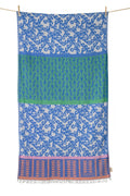 BEACH TOWEL POSIDI CORAL & P.BLUE & LIME