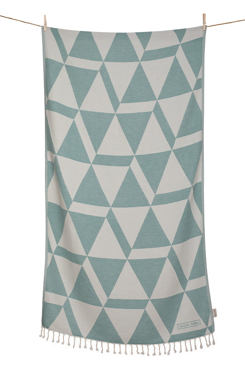 BEACH TOWEL AMMOS EUCALYPTUS & NATURAL
