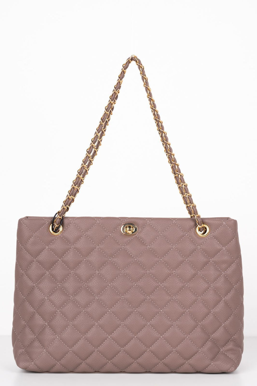Τσάντα Ώμου Quilted Γκρι