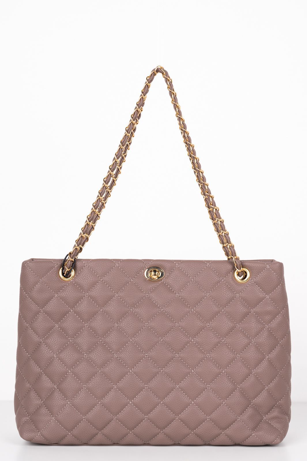 Τσάντα Ώμου Quilted Γκρι