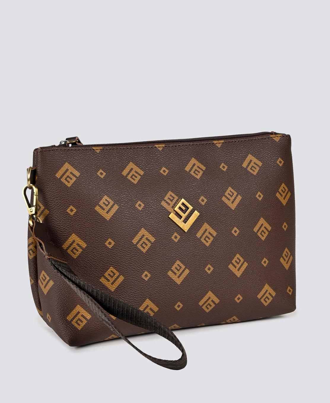 Necessaire Signature Bag - Brown
