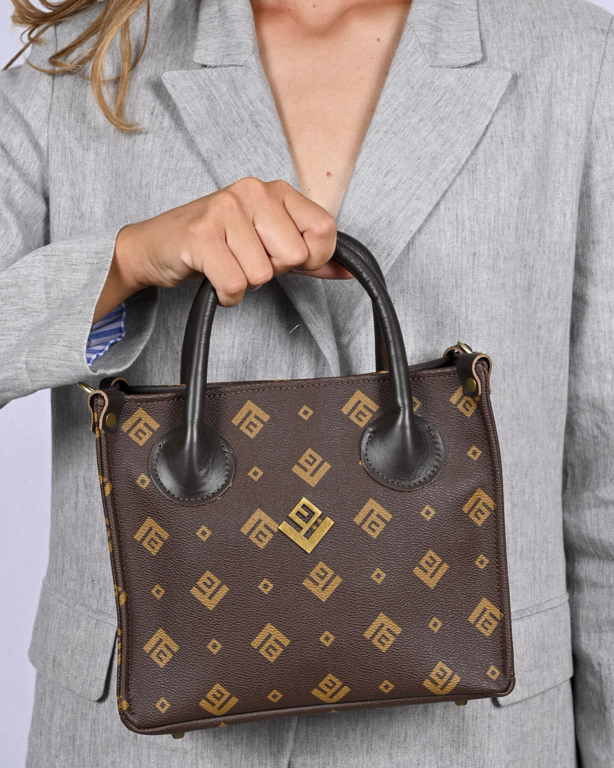 Tiffany Small Signature Bag  Brown