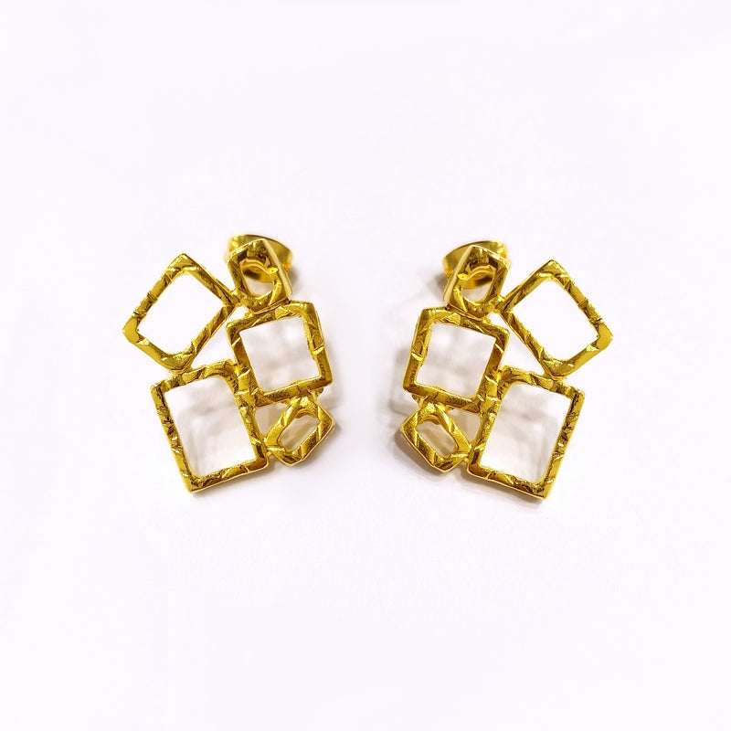 The little squares earrings Gold