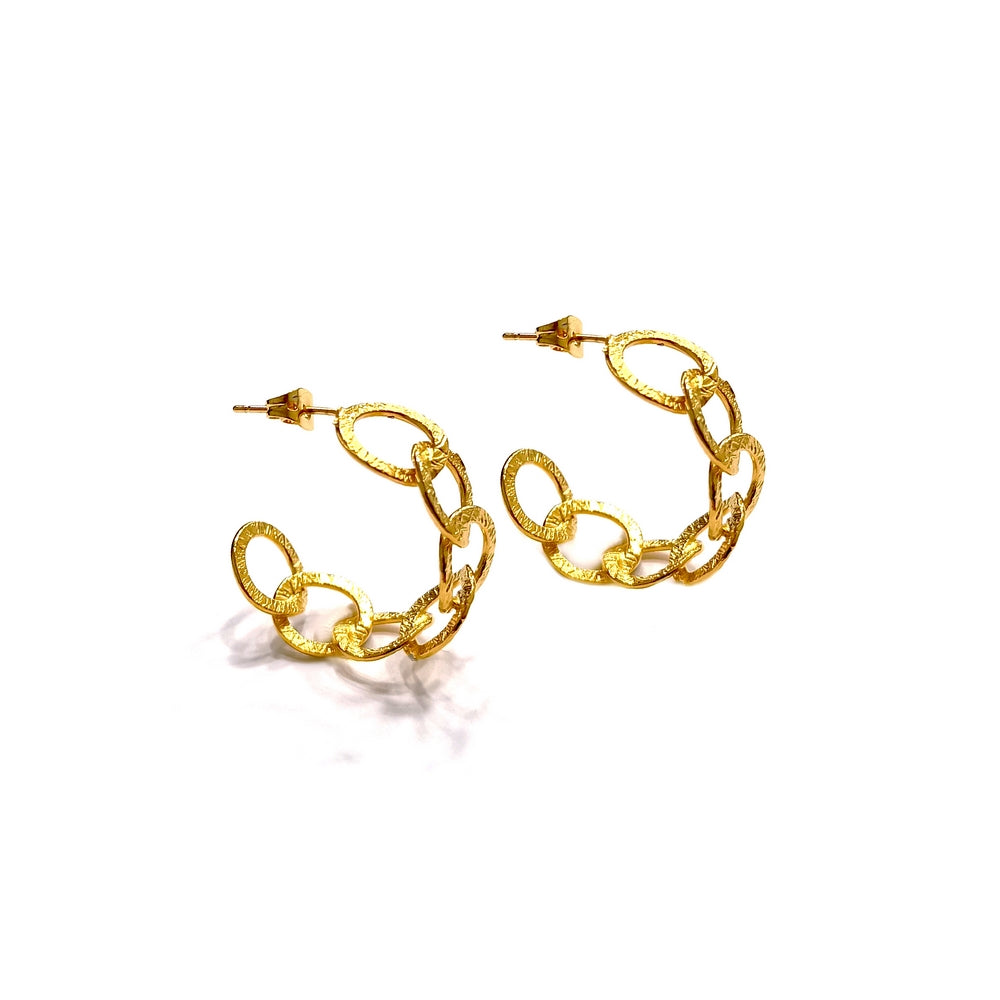 Connecting chain small hoops Gold
