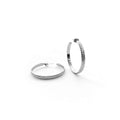 Saturn’s small hoops earrings Silver