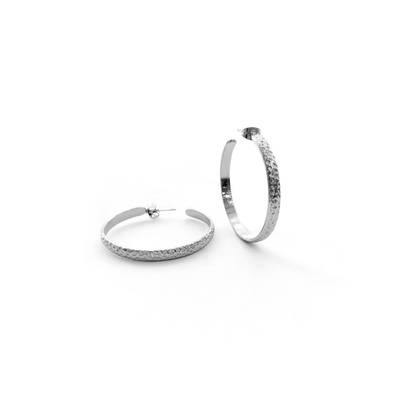Saturn’s small hoops earrings Silver