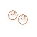 Shining loop small earrings Rose Gold