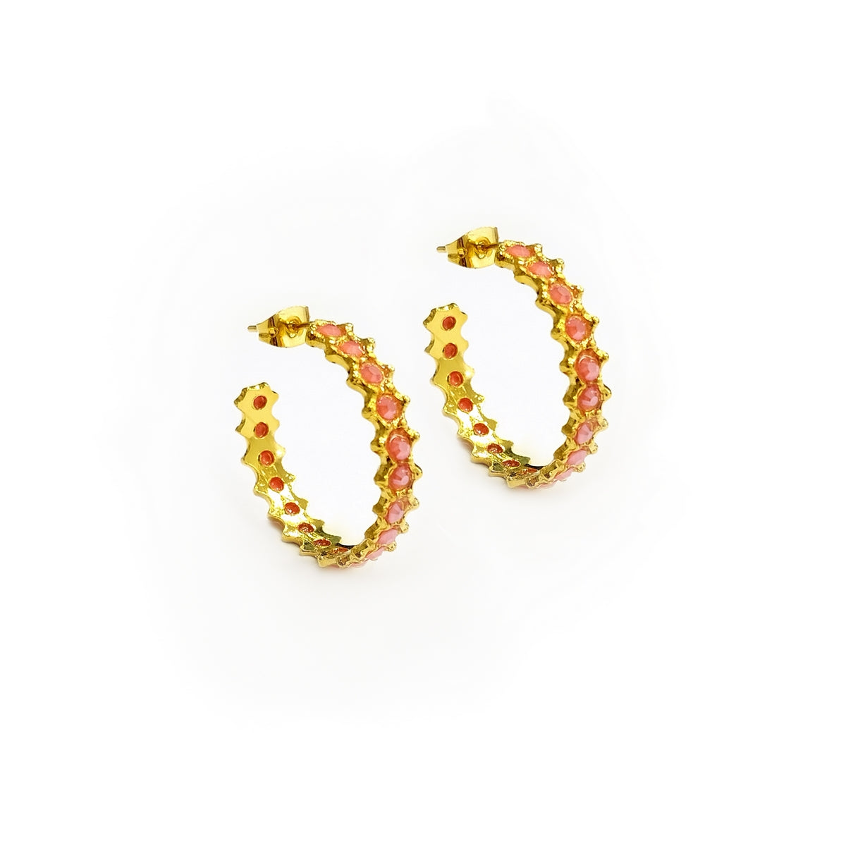 Crystal’s dance delicate hoops Orange