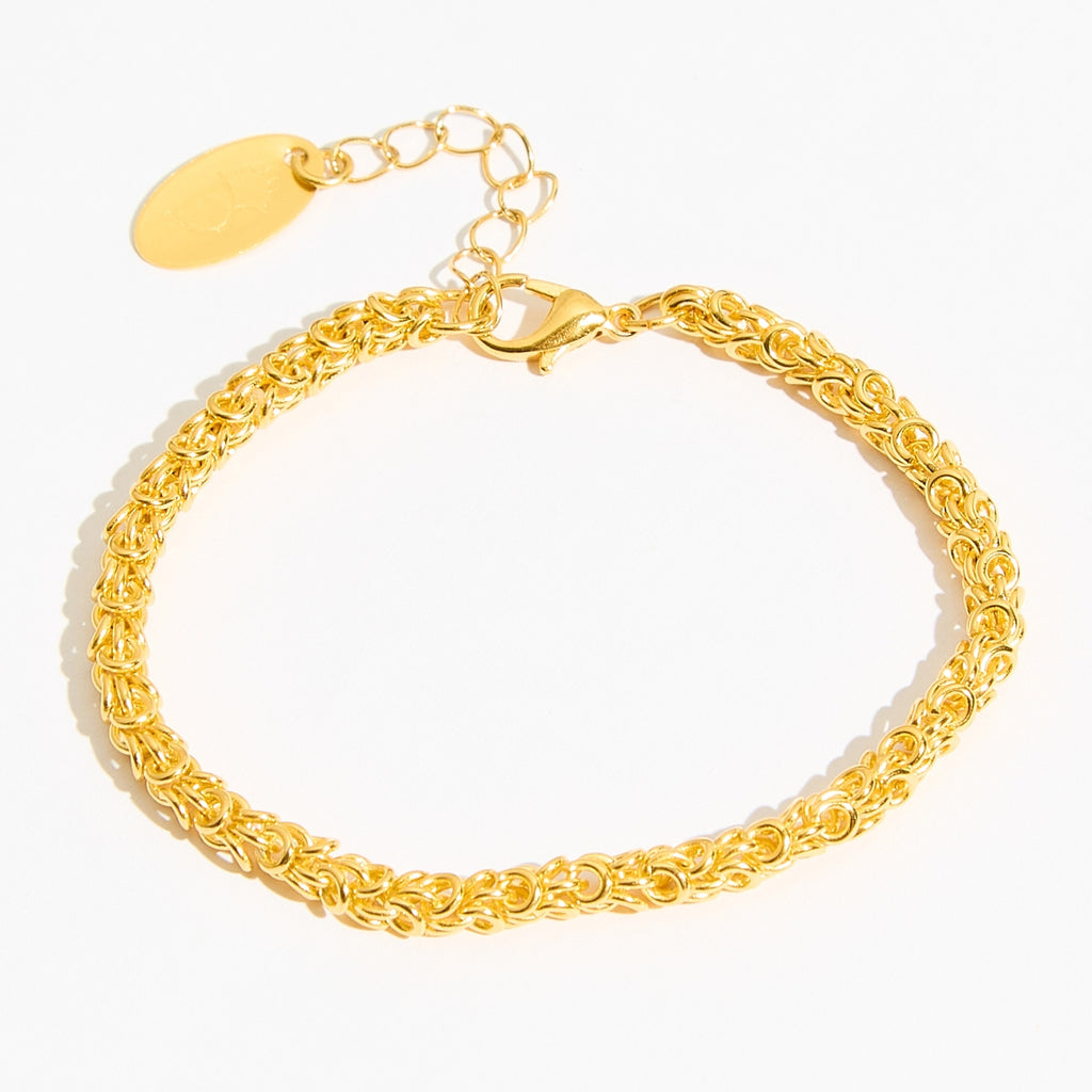 Weave chain bracelet Gold