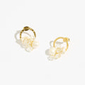 Pearl earrings Gold