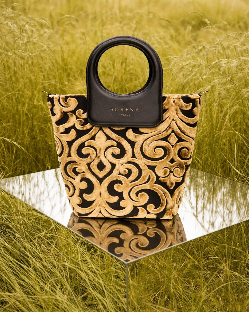 Cassandra Medium Statement Top-Handle Bag