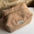 Fluffy Brown Cloud Zipper Pouch