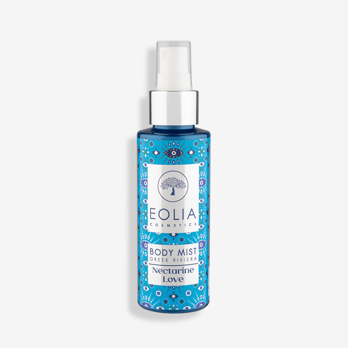 Ενυδατικό mist Eolia Greek Riviera Nectarine Love 100ml για πρόσωπο, σώμα & μαλλιά χωρίς αλκοόλ. Άρωμα νεκταρίνι. Αποκτήστε το στο Roots Stories!