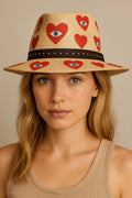 Red Hearts Hat