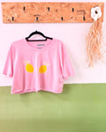 Lemons One-Size Crop-Top