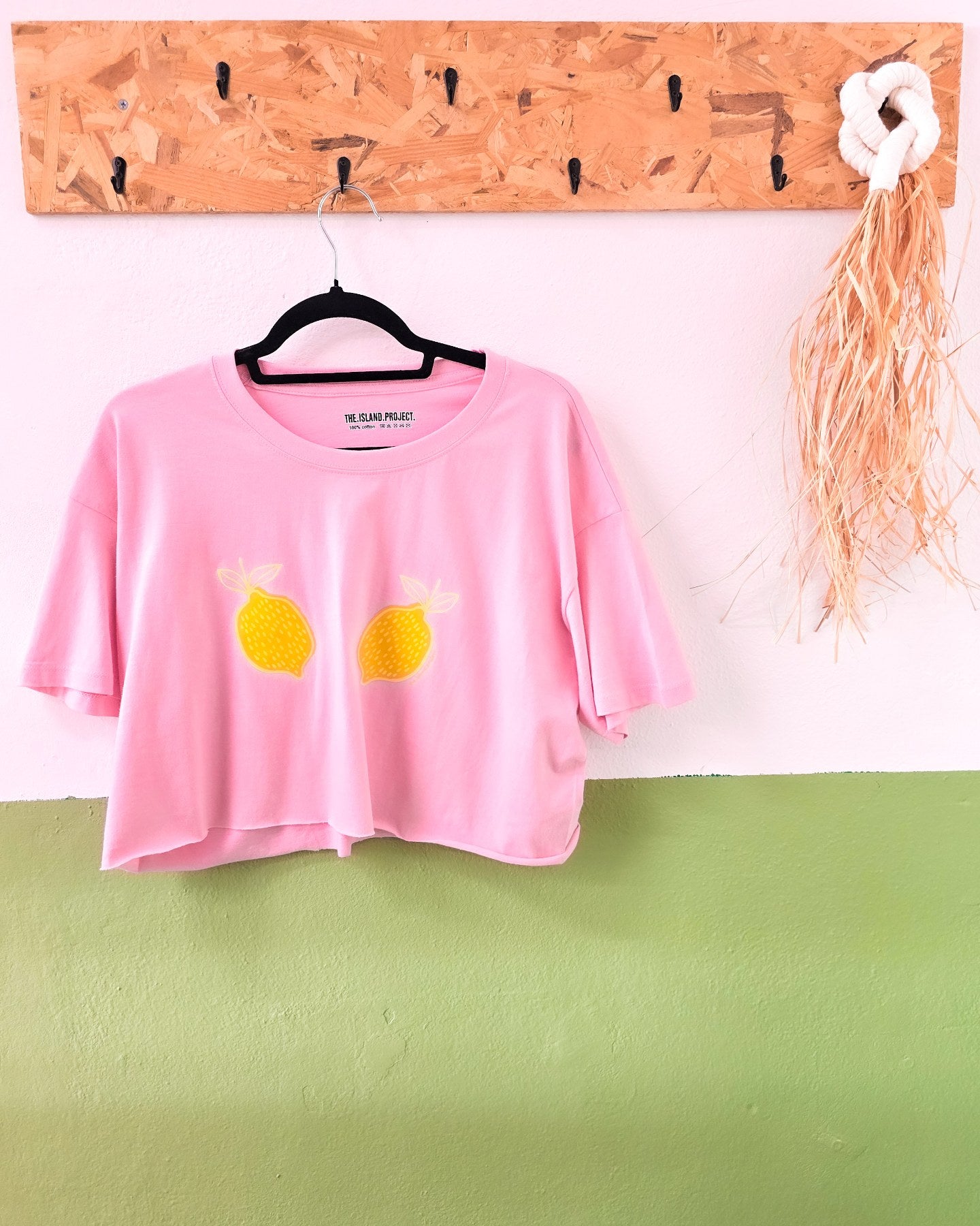 Lemons One-Size Crop-Top