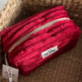 Red Velvet Zipper Pouch