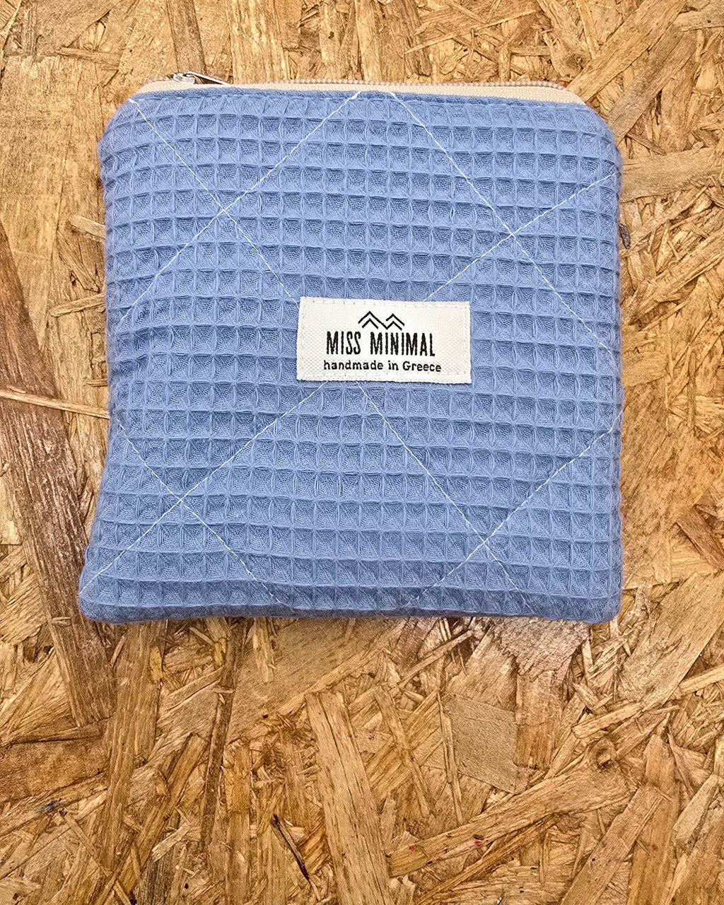 Sky Waffle Mini Zipper Pouch