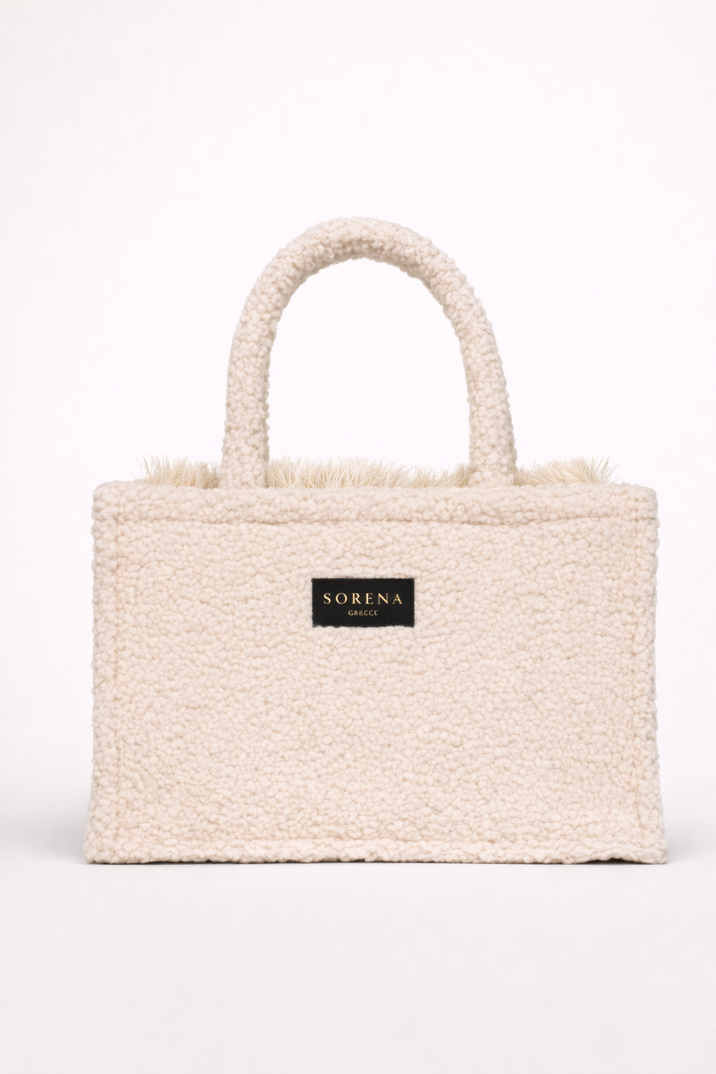 Teddy Beige Medium Tote Bag