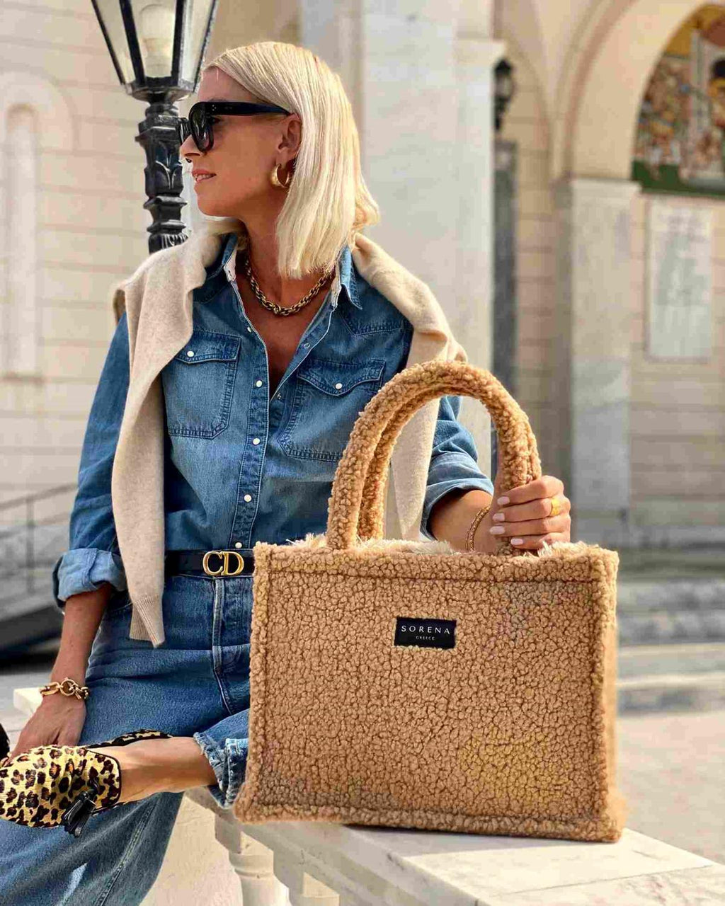 Teddy Honey Medium Tote Bag