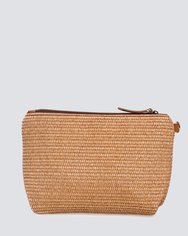 Necessaire Rafia Bag - Tabac