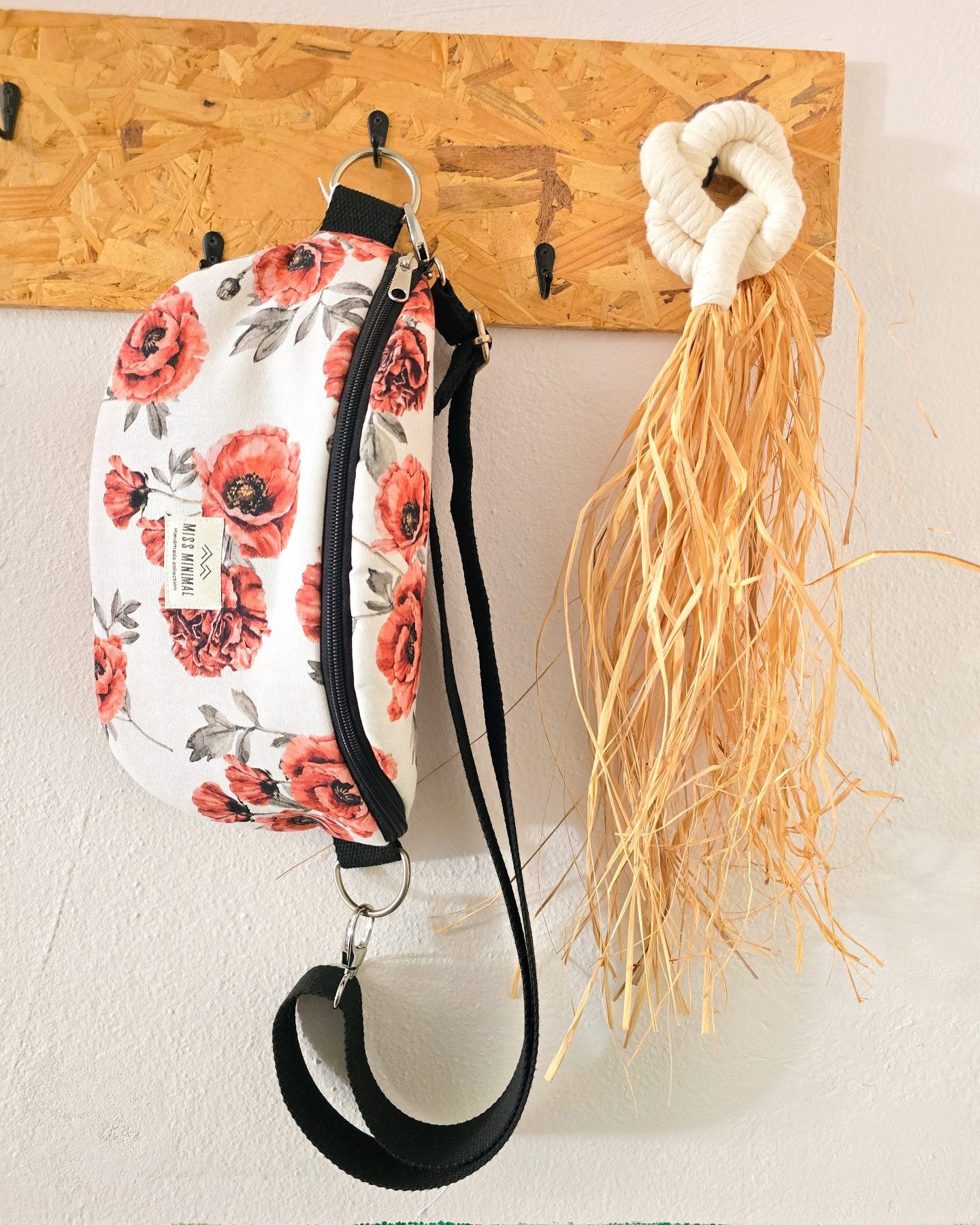 Coral Poppies Belt Bag