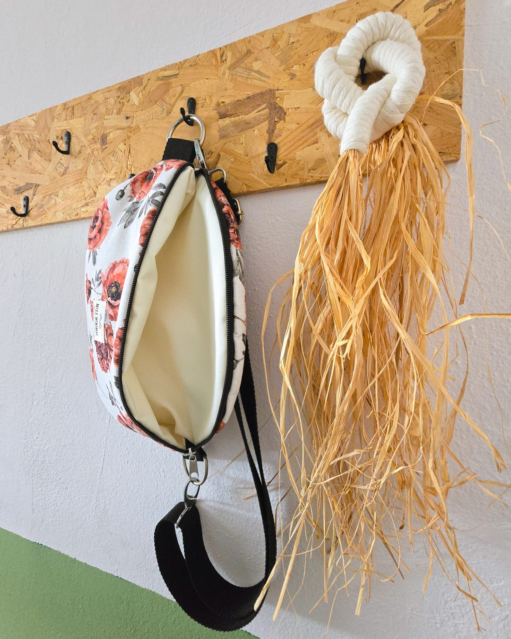 Coral Poppies Belt Bag