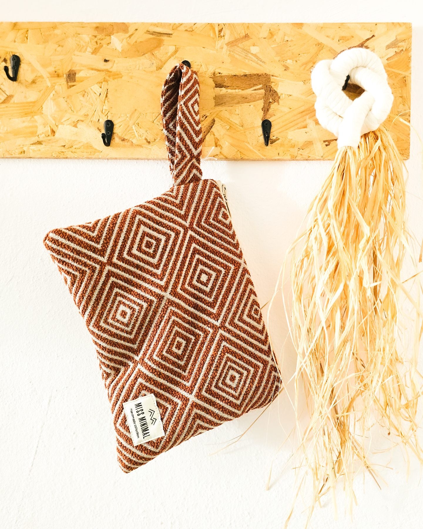 Cinnamon Geo Handbag