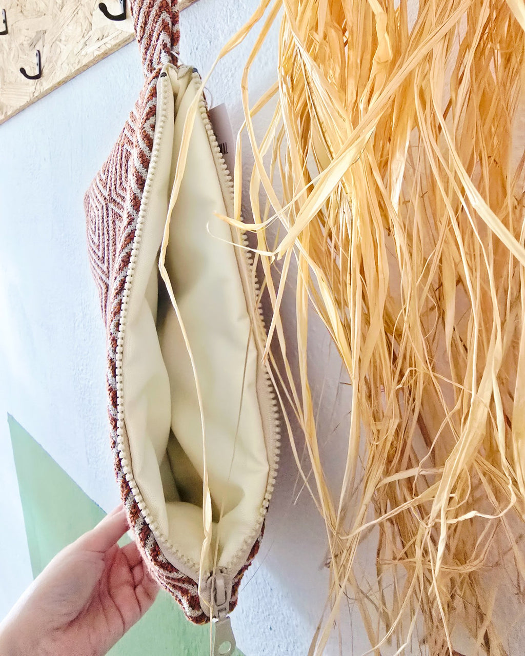 Cinnamon Geo Handbag