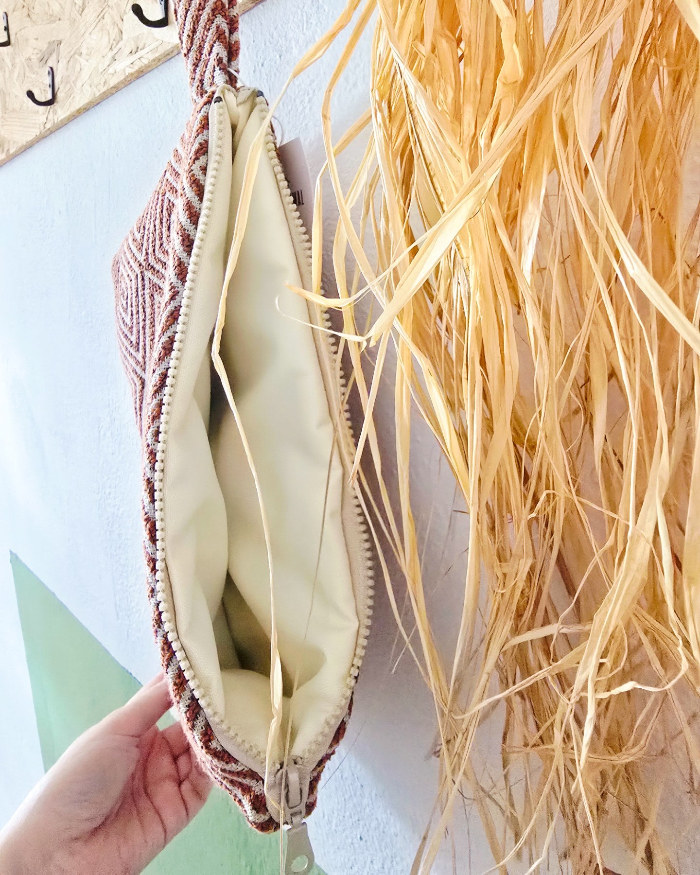 Cinnamon Geo Handbag