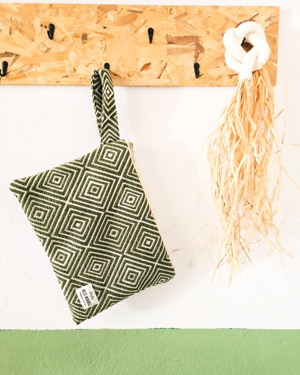 Olive Geo Handbag