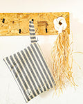 Charcoal Stripe Handbag
