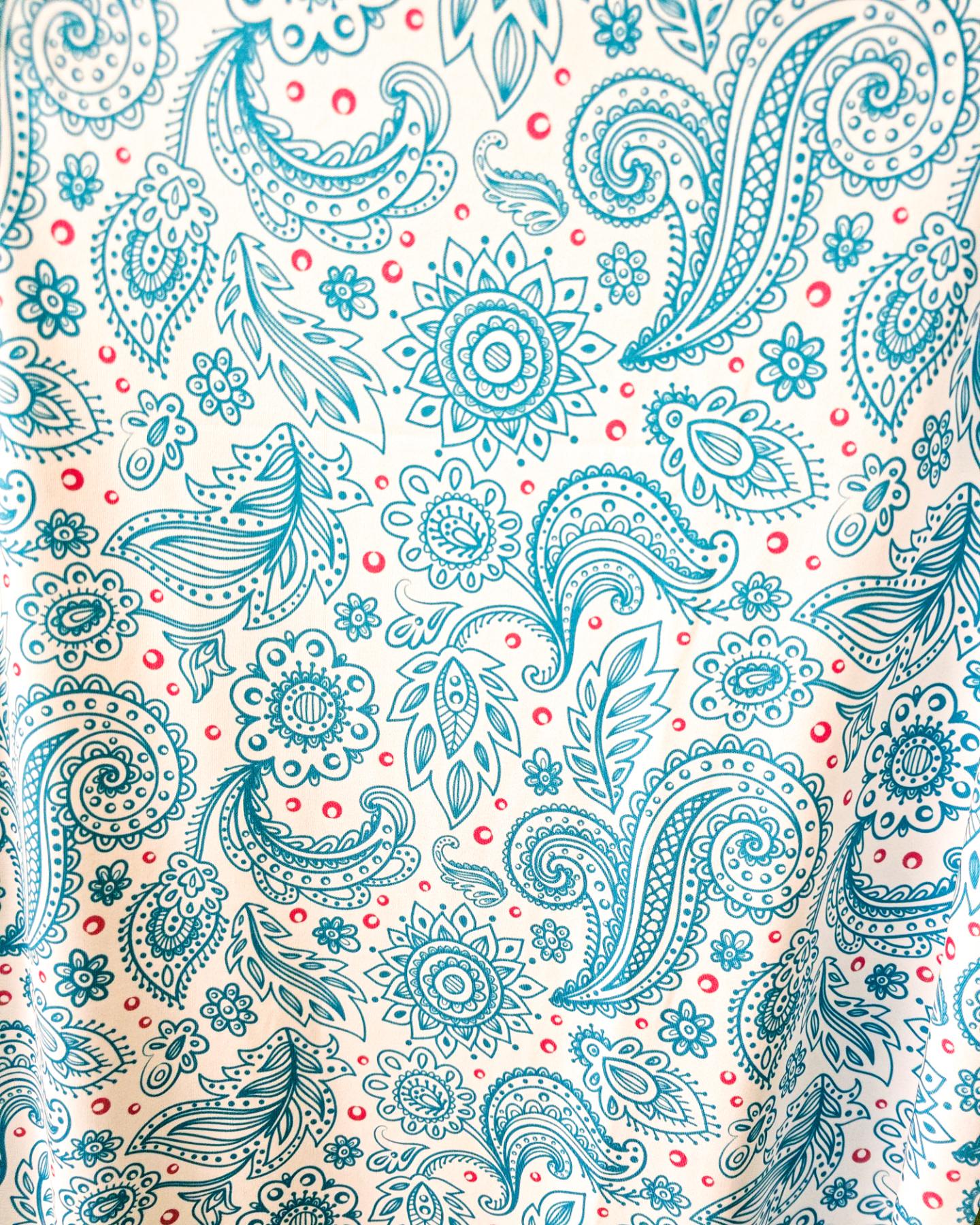 Light Blue Paisley