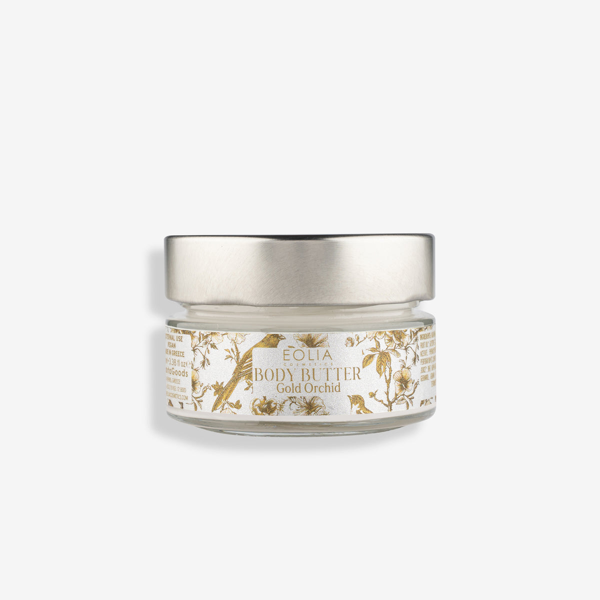Πλούσιο βούτυρο σώματος Eolia Gold Orchid 100ml με βούτυρο καριτέ & ελαιόλαδο. Βαθιά θρέψη & άρωμα χρυσής ορχιδέας. Αποκτήστε το online στο Roots Stories!