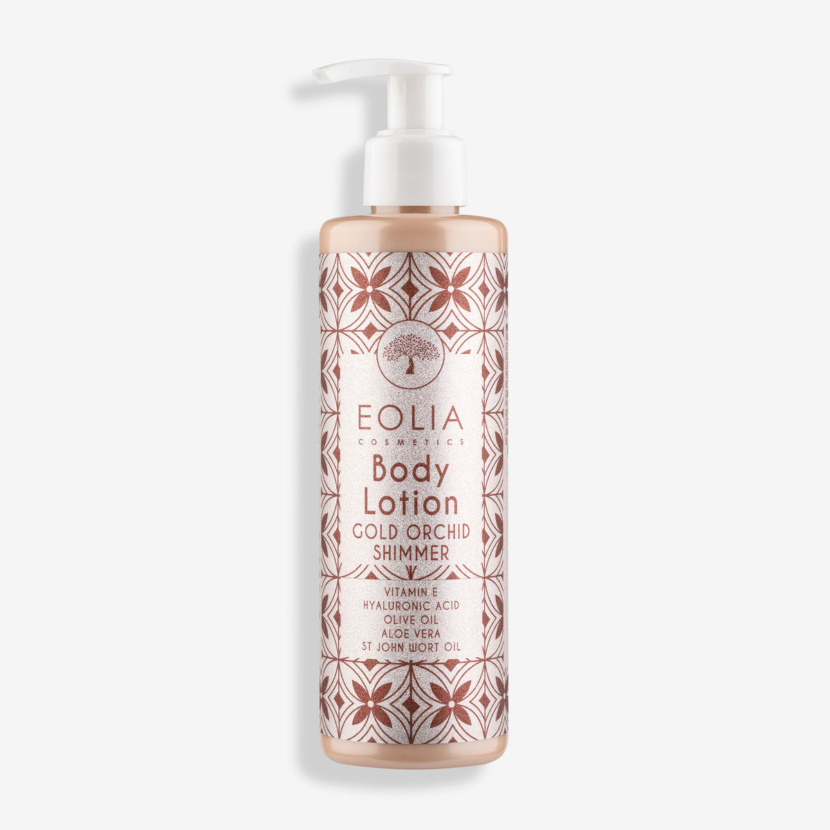 Γαλάκτωμα σώματος Eolia Gold Orchid 250ml με υαλουρονικό οξύ & άρωμα ορχιδέας. Βαθιά ενυδάτωση & απαλότητα. Αποκτήστε το online στο Roots Stories!
