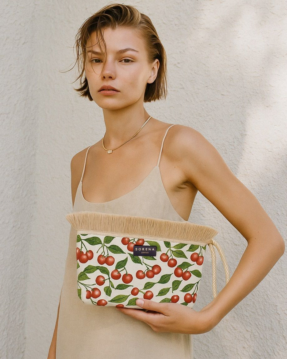 Samiopoula Cherry Clutch