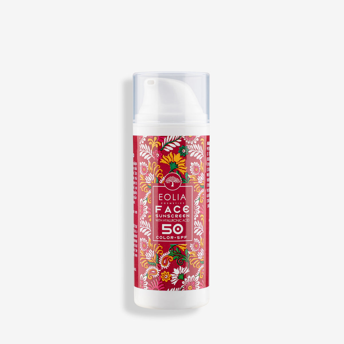 Αντηλιακή κρέμα προσώπου Eolia SPF 50 με χρώμα & υαλουρονικό οξύ 50ml. Υψηλή προστασία UVA/UVB & ομοιόμορφη κάλυψη. Αποκτήστε την στο Roots Stories!