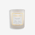 Αρωματικό κερί σόγιας Eolia Hiremo White Musk. Απαλό, πουδρένιο άρωμα λευκού μόσχου & λουλουδιών για ηρεμία & φρεσκάδα. Δείτε το στο Roots Stories!