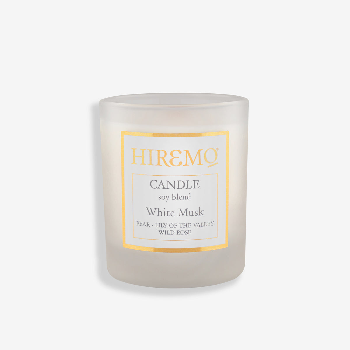 Αρωματικό κερί σόγιας Eolia Hiremo White Musk. Απαλό, πουδρένιο άρωμα λευκού μόσχου & λουλουδιών για ηρεμία & φρεσκάδα. Δείτε το στο Roots Stories!