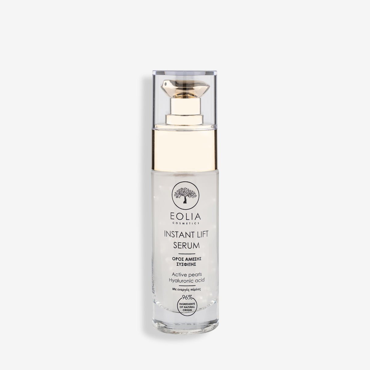 Αντιγηραντικό serum προσώπου Eolia 30ml με ενεργές πέρλες μαργαριταριού & υαλουρονικό. Άμεσο lifting, σύσφιξη & λάμψη. Αποκτήστε το στο Roots Stories!