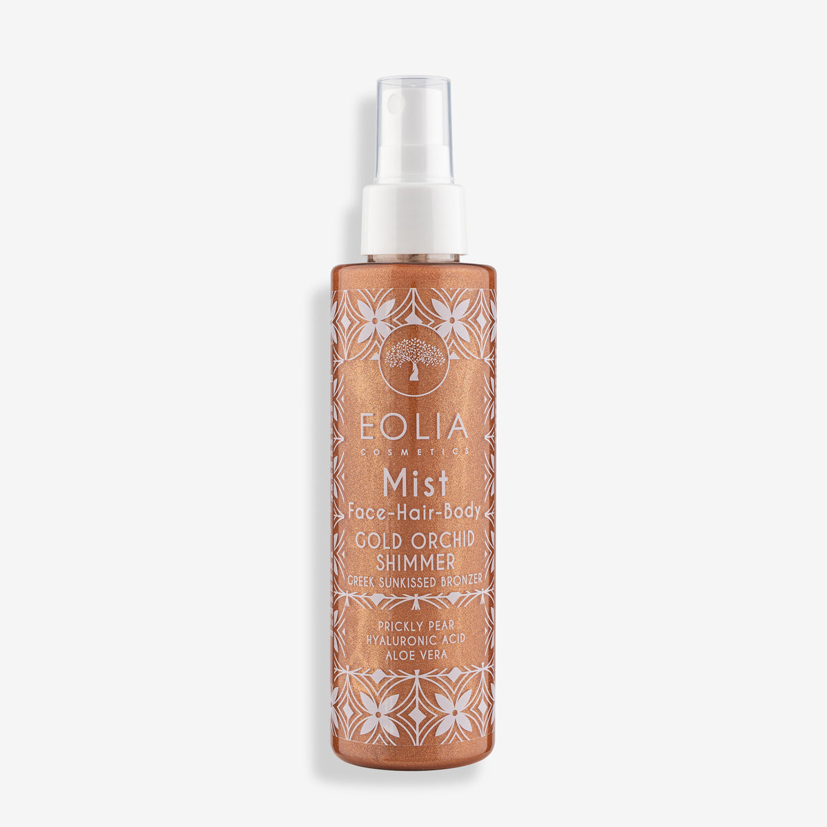 Ενυδατικό mist Eolia Sun-Kissed Bronzer 150ml για πρόσωπο, σώμα & μαλλιά χωρίς αλκοόλ. Με χρυσαφένια λάμψη & άρωμα ορχιδέας. Δείτε το στο Roots Stories!