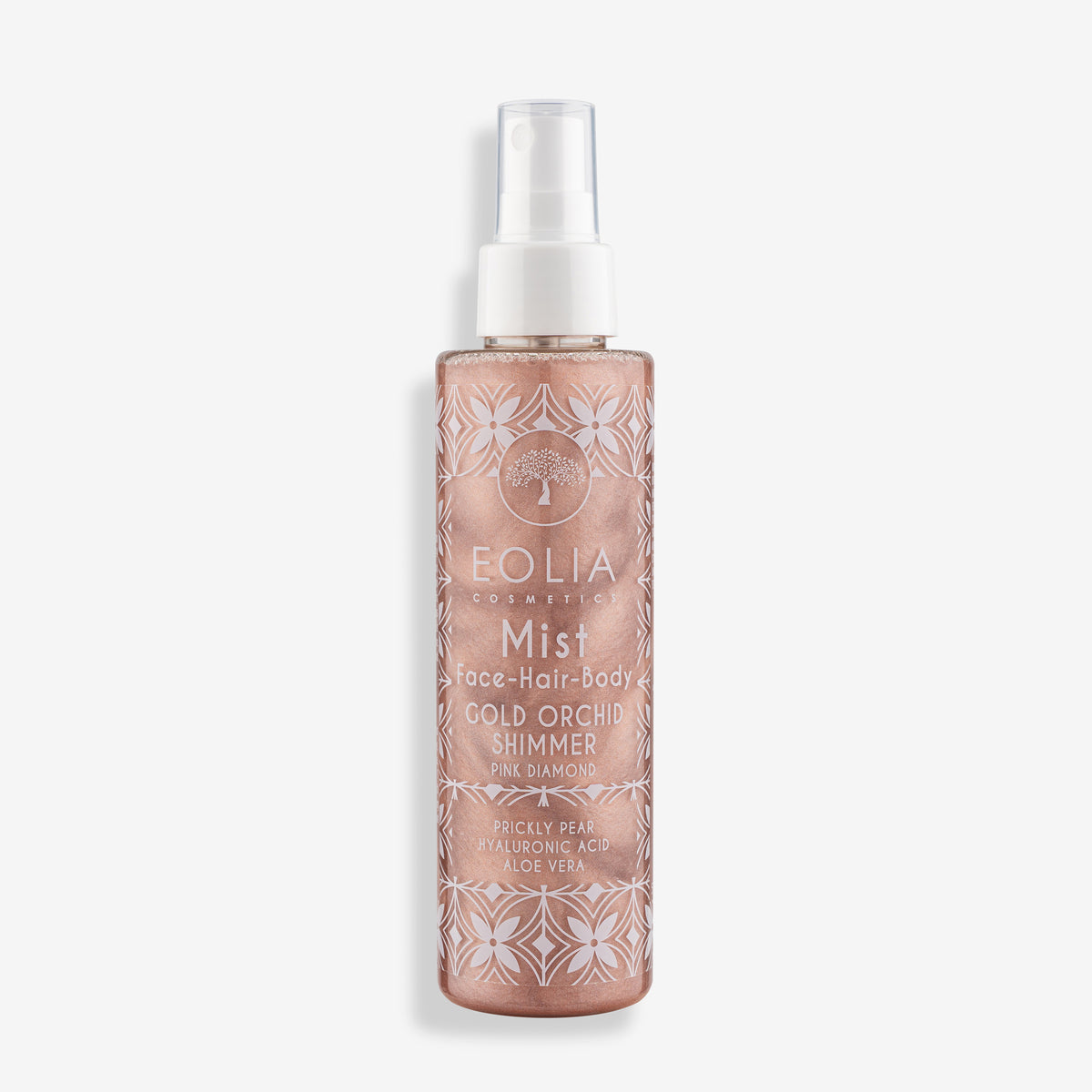 Ενυδατικό mist Eolia Shimmer Pink Diamond 150ml για πρόσωπο, σώμα & μαλλιά χωρίς αλκοόλ. Με ροζ λάμψη & άρωμα ορχιδέας. Αποκτήστε το στο Roots Stories!