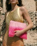 Nima Pink Clutch