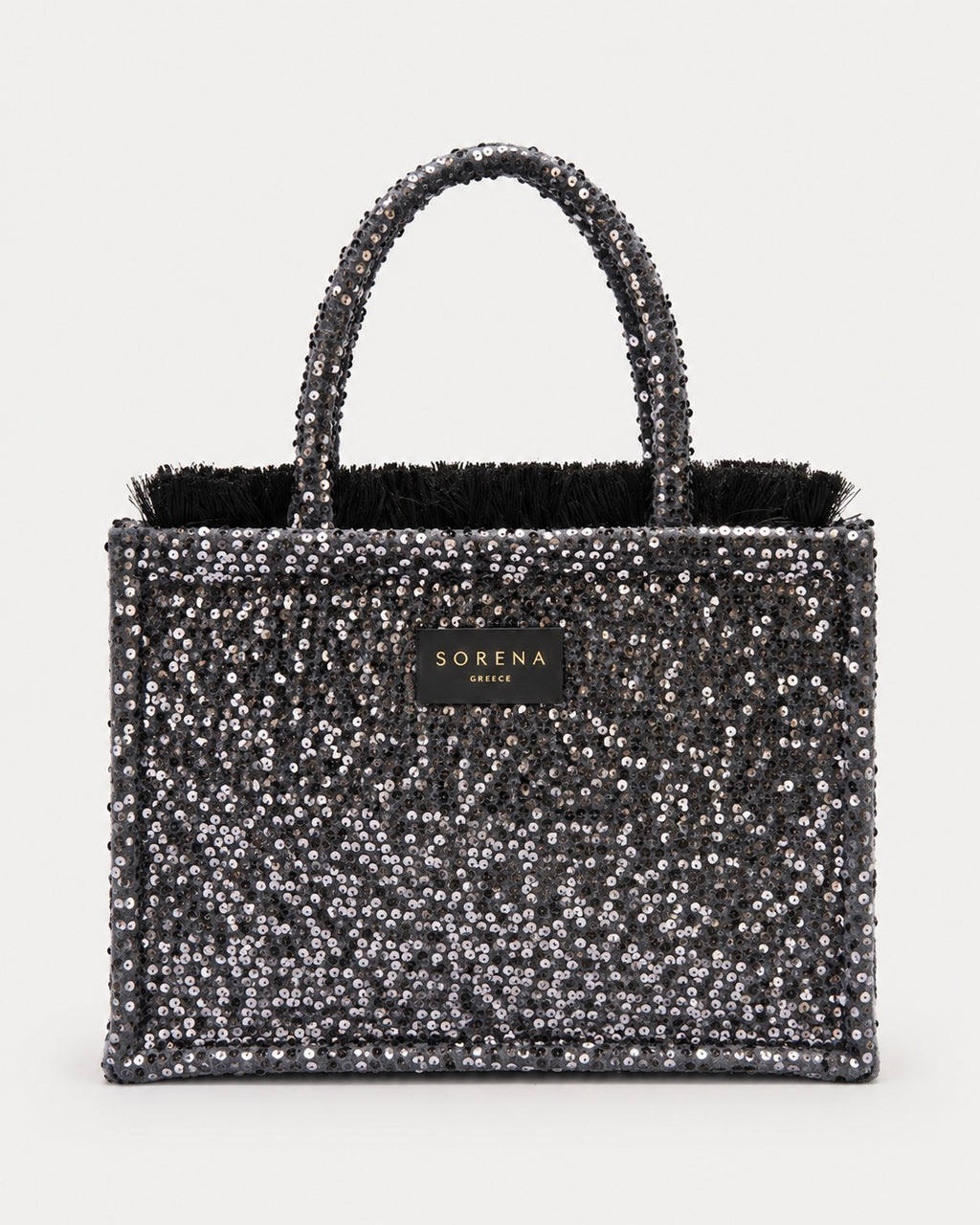 Noir Glam Medium Tote Bag