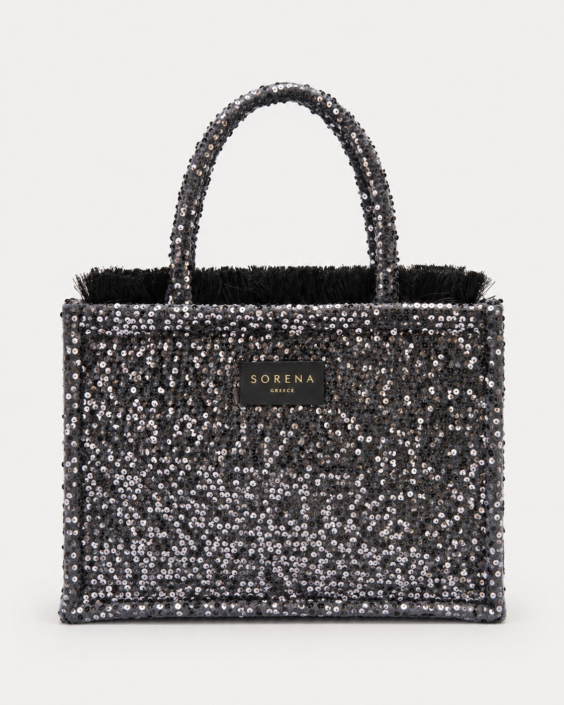 Noir Glam Medium Tote Bag